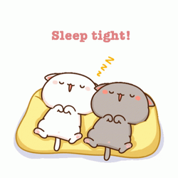 Sleep Cute Couple Peach And Goma Sleep Tight GIF