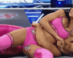 Sleeper Hold Brie Bella Vs Eve Torres GIF
