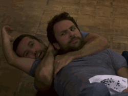 Sleeper Hold Funny Charlie Kelly Nonchalant GIF