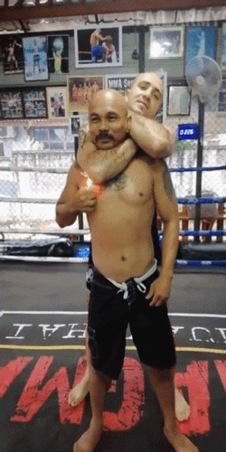 Sleeper Hold Self Defense Training GIF