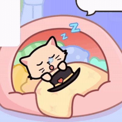 Sleeping Cat In Bed Saying Nz GIF