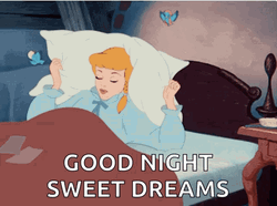 Sleeping Cinderella Goodnight Sweet Dreams GIF