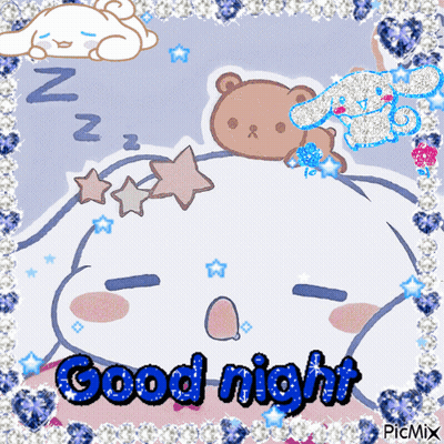 Sleeping Cinnamon Roll Saying Good Night GIF
