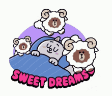 Sleeping Cony Dreaming Sheep