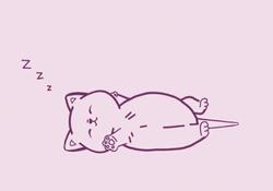 Sleeping Cute Cats Animation GIF