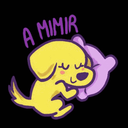 Sleeping Dog A Mimir Sticker