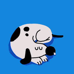 Sleeping Dog Snore Fart Cartoon