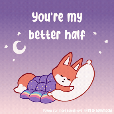 Sleeping Fox You're My Better Half GIF
