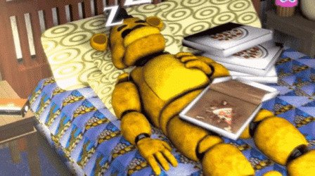 Sleeping Golden Freddy GIF