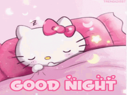 Sleeping Hello Kitty Nighty Night GIF | GIFDB.com