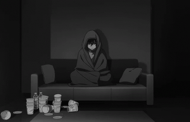 Sleeping In Couch Dark Aesthetic GIF