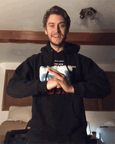 Sleeping Lion In Bed Saying Good Night Lucas & Friends GIF