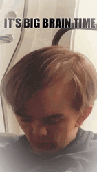 Sleeping Man With A Big Brain Meme GIF