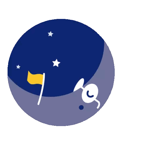 Sleeping Moon Sticker