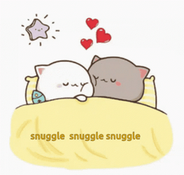 Sleeping Peach And Goma Snuggles GIF