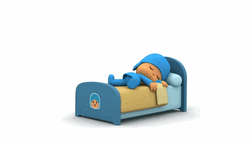 Sleeping Pocoyo In Bed  GIF
