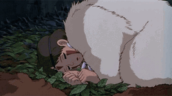 Sleeping Princess Mononoke GIF