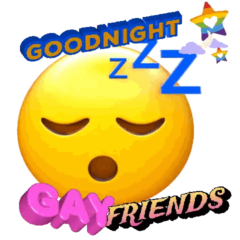 Sleeping Smiley Saying Goodnight Zzz Sticker