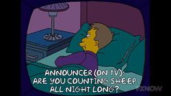 Sleepless All Night Long The Simpsons GIF
