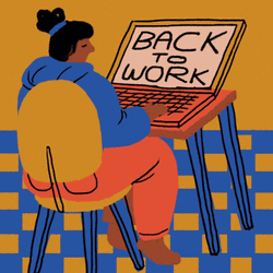 Sleepy Back To Work Monday GIF