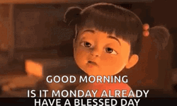 Sleepy Boo Blessed Monday GIF