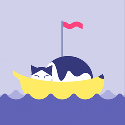 Sleepy Cat Sailing