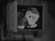 Sleepy Dwarf Snow White Snoring GIF