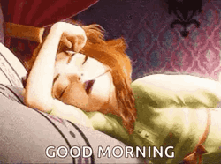 Sleepy Good Morning Anna Of Arendelle GIF