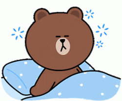 Sleepy Good Morning Brown Bear GIF