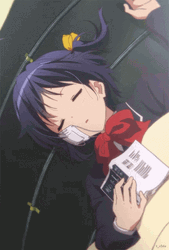 Sleepy Head Rikka-Chan GIF