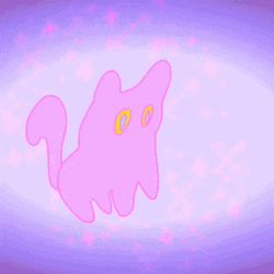 Sleepy Kawaii Cat Ghost GIF