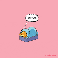 Sleepy Monday Dog In The Box GIF