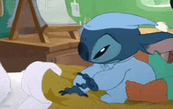 Sleepy Stitch Night Night GIF