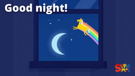 Sleepy Time Cartoon Star Moon GIF