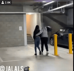 Slenderman Scared The Couple GIF