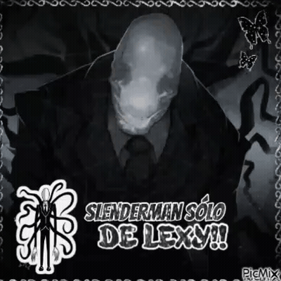 Slenderman Solo De Lexy With Butterflies GIF