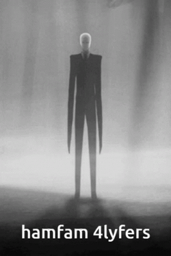 Slenderman Standing In The Dark GIF