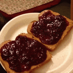 Slice Bread With Jelly Spread GIF