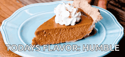 Slice Of Pumpkin Pie With Whipped Cream GIF