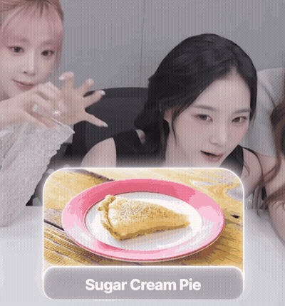 Slice Of Sugar Cream Pie On Plate GIF