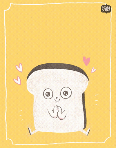 Slice Of Toast Saying I Love You The Toast GIF