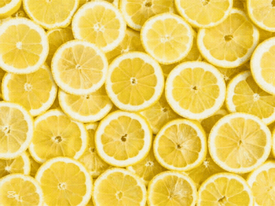 Sliced Lemons With Lemon Text GIF