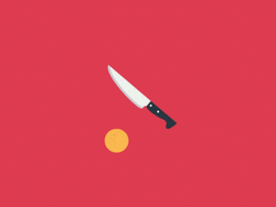 Slicing An Orange Using Knife Kitchen GIF