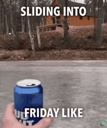 Sliding Into Friday Like Weekend Meme GIF | GIFDB.com