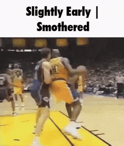Slightly Early Smothered Basketball Game GIF