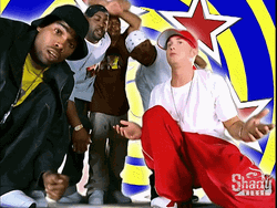 Slim Shady Shoulder Shrug Collab Performance GIF