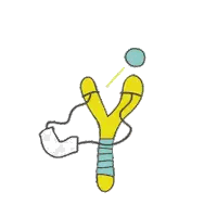 Slingshot Shooting Ball Sticker