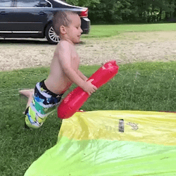 Slip Motion Slide Kid GIF