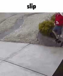 Slip Slipped Backwards GIF