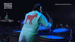 Slipknot Playing Drums At Concert GIF